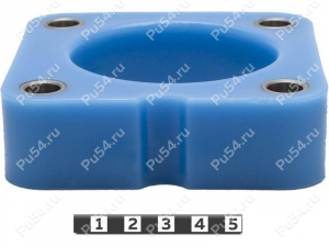 Front shock absorber strut spacer, 30 mm, Código de product 4-12-0233, Poliuretano, Полипропилен со втулками серый, Imagen №1