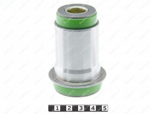 Lower control arm silent block, front suspension, pressed-in, Código de product 3-06-1021, Poliuretano, PU54/M80/verde, Imagen №1