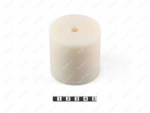 Polyamide 6 body mount (+60 mm), OD = 10 mm, ID = 60 mm, Código de product 0-12-601060, Poliuretano, белый капролон, Imagen №1