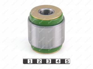 Upper control arm silent block, rear suspension, pressed-in, Código de product 16-06-1521, Poliuretano, PU54/M80/зеленый, Imagen №1