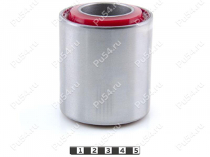Silent block D 75 x d 40 x H 88, Código de product 33-06-502, Poliuretano, PU54/K65/rojo, Imagen №1