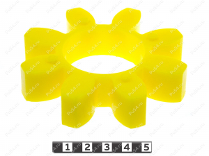 Piñón de acoplamiento elástico 95*46*20 (8 vigas), Código de product 33-01-1150, Poliuretano, PU54/M92/rojo, Imagen №2