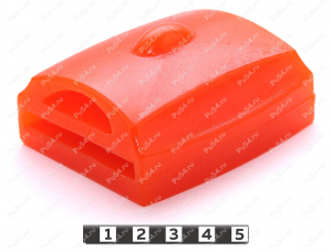 Прокладка рессоры задней подвески, демпфер, Código de product 18-07-001, Poliuretano, PU54/M72/оранжевый, Imagen №1