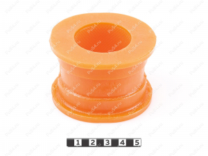 Stabilizer bushing, front suspension, ID=41 mm, Código de product 1-01-3890, Poliuretano, PU54/M72/оранжевый, Imagen №1