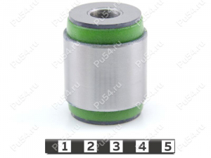 Buje inferior del amortiguador / horquilla, suspensión trasera, Código de product 2-03-6211, Poliuretano, PU54/M80/verde, Imagen №1