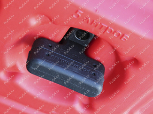 Manija con mariposa en forma de T (M8 tornillo, acero inoxidable), Código de product 36-00-0032, Poliuretano, PU54/M80/naranja, Imagen №3