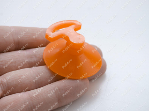 Sucker, 40 mm diameter, Código de product 75-01-011, Poliuretano, PU54i/K72/черный, Imagen №3
