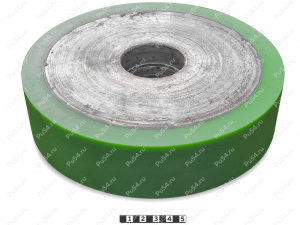 Каток D 250 x d 208  h 60 (восстановление), Código de product 333-01-991, Poliuretano, PU54/M80/зеленый, Imagen №1