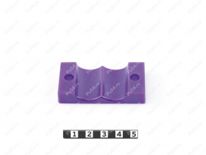 Soporte para tuberías de 2 plazas (diámetro de la tubería - 24), Código de product 33-01-597, Poliuretano, PU54/M71/negro, Imagen №4