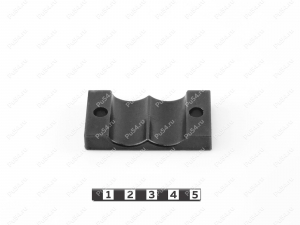 Soporte para tuberías de 2 plazas (diámetro de la tubería - 24), Código de product 33-01-597, Poliuretano, PU54/M71/negro, Imagen №3