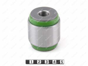 Upper lateral rear control arm silent block, rear suspension (pressed-in), Código de product 7-06-0461, Poliuretano, PU54/M80/зеленый, Imagen №1