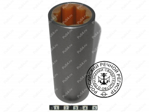 Cojinete lubricado por agua 40/35 х 25 х 100, Código de product 39-01-025, Poliuretano, PU54i/K72/темно-оранжевый, Imagen №1