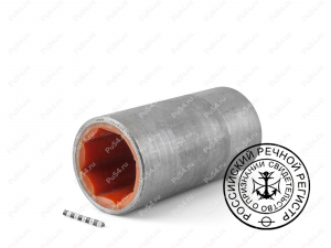 Cojinete lubricado por agua, Código de product 39-01-065, Poliuretano, PU54i/K72/темно-оранжевый, Imagen №1