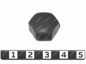 Hub screw-bolt hardcover, front suspension, Código de product 2-07-100, Poliuretano, PU54/M80/negro, Imagen №2