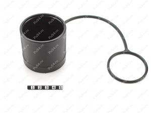 Заглушка БРС D1 62 х D2 58 х H1 55 х L 230, Código de product 0-00-986, Poliuretano, PU54/M80/черный, Imagen №1