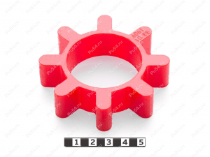 Вставка упругой муфты 85*49*21, Código de product 33-01-1909, Poliuretano, PU54/M92/красный, Imagen №1