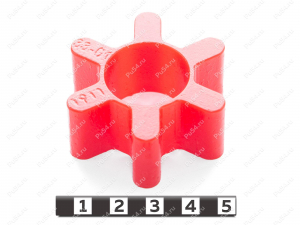 Вставка упругой муфты 50*24*15, Código de product 33-01-1911, Poliuretano, PU54/M92/красный, Imagen №1