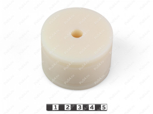 Polyamide 6 body mount (+40 mm), OD = 10 mm, ID = 60 mm, Código de product 0-12-601040, Poliuretano, белый капролон, Imagen №1