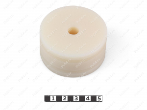 Polyamide 6 body mount (+30 mm), OD = 10 mm, ID = 60 mm, Código de product 0-12-601030, Poliuretano, белый капролон, Imagen №1