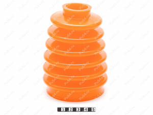 Пыльник гидроцилиндра, Código de product 33-05-005, Poliuretano, PU54/M72/оранжевый, Imagen №1