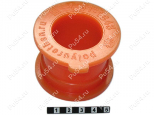 Stabilizer bushing, front suspension, ID=40.5 mm, Código de product 1-01-1848, Poliuretano, PU54i/K72/темно-оранжевый, Imagen №1