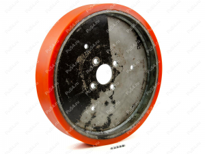 Колесо D 405 x d 370 x H 70 (восстановление), Código de product 333-01-977, Poliuretano, PU54/K80/оранжевый, Imagen №1
