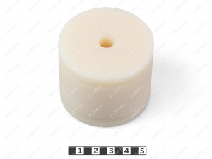 Polyamide 6 body mount (+50 mm), OD = 10 mm, ID = 60 mm, Código de product 0-12-601050, Poliuretano, белый капролон, Imagen №2