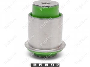 Beam silent block, rear suspension, pressed-in, Código de product 2-06-5271, Poliuretano, PU54/M80/verde, Imagen №1