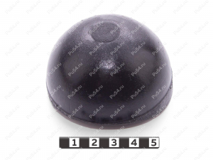 Подпятник D66, Código de product 33-01-1802, Poliuretano, PU54/M72/черный, Imagen №2