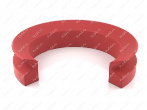 Уплотнение 210x235x25, аналог SKF 220 VA R, Código de product 70-08-910001, Poliuretano, PU54/M92/красный, Imagen №1