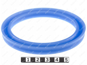 Hydraulic cylinder polyurethane cuff, Código de product 70-01-10080, Poliuretano, PU54/M87/azul, Imagen №2