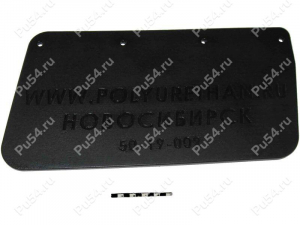 Guardabarros izquierdo para moto de nieve Bombardier, Código de product 50-19-002, Poliuretano, PU54/M71/negro, Imagen №1