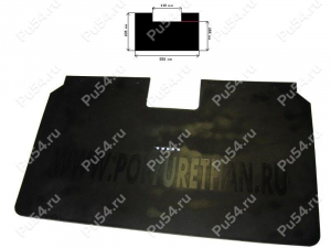 Guardabarros para moto de nieve Bombardier, Código de product 50-19-004, Poliuretano, PU54/M71/negro, Imagen №1