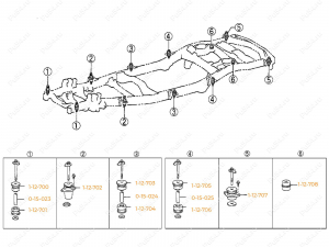Soportes carrocerías conjunto Toyota Land Cruiser 100-105, Código de product 1-21-702, Poliuretano, Imagen №3