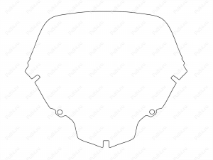 Parabrisas de motocicleta HONDA TRANSALP 650, Código de product 55-44-1803Pc, Poliuretano, Imagen №7