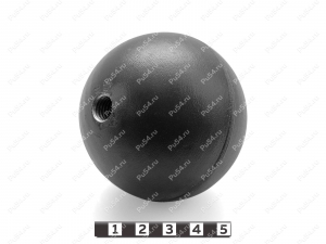 Polyurethane vented ball (M10), type 1 (green), Código de product 62-10-065-01, Poliuretano, PU54/K72/черный, Imagen №1