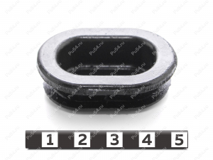 Заглушка порогов TOYOTA, Código de product 1-00-001, Poliuretano, PU54/M72/черный, Imagen №3