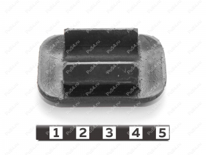 Заглушка отверстия рамы, Código de product 1-00-002, Poliuretano, PU54/E98/черный, Imagen №2