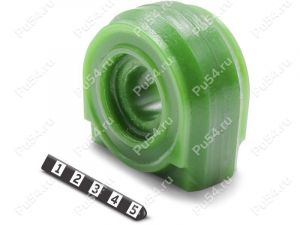 Stabilizer bushing, rear suspension, 24 mm stabilizer, Código de product 21-01-133, Poliuretano, PU54/M80/verde, Imagen №1
