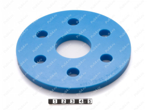 Ролик D 146 x d 46 x H10, Código de product 33-01-1509, Poliuretano, PU54/M95/синий, Imagen №1