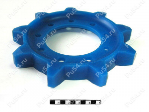 Gearwheel., Código de product 50-34-002, Poliuretano, PU54/M87/azul, Imagen №1