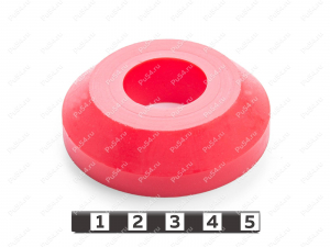 Втулка D60 x d24 x H17, Código de product 33-01-1964, Poliuretano, PU54/K65/красный, Imagen №1