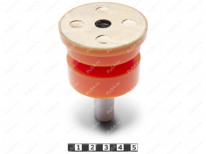 Soporte carrocería 5 fila inferior, Código de product 1-12-737, Poliuretano, PU54/M71/naranja, Imagen №3