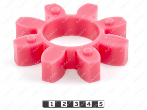 Piñón de acoplamiento elástico 105*51*21 (8 vigas), Código de product 33-01-1151, Poliuretano, PU54/M92/rojo, Imagen №1
