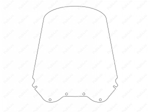 Motorcycle windshield HONDA XRV 750 AFRICA TWIN 1993-2000 (RD07-), Código de product 55-44-1553Pc, Poliuretano, Imagen №7
