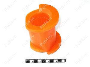 Buje del estabilizador, suspensión delantera, Código de product 1-01-553, Poliuretano, PU54i/K72/темно-оранжевый, Imagen №1