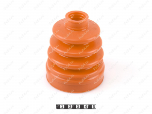 CV-joint inner dust boot, front suspension, Código de product 16-05-001, Poliuretano, PU54/M71/naranja, Imagen №2