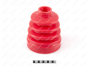 CV-joint inner dust boot, front suspension, Código de product 16-05-001, Poliuretano, PU54/M71/naranja, Imagen №1