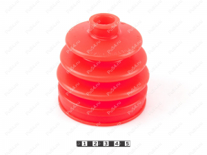 CV-joint dust boot (outer), front suspension, Código de product 2-05-002, Poliuretano, PU54/M71/naranja, Imagen №2