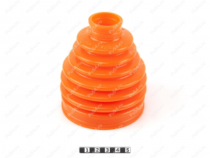 CV-joint dust boot (outer), front suspension, Código de product 2-05-004, Poliuretano, PU54/M71/naranja, Imagen №1